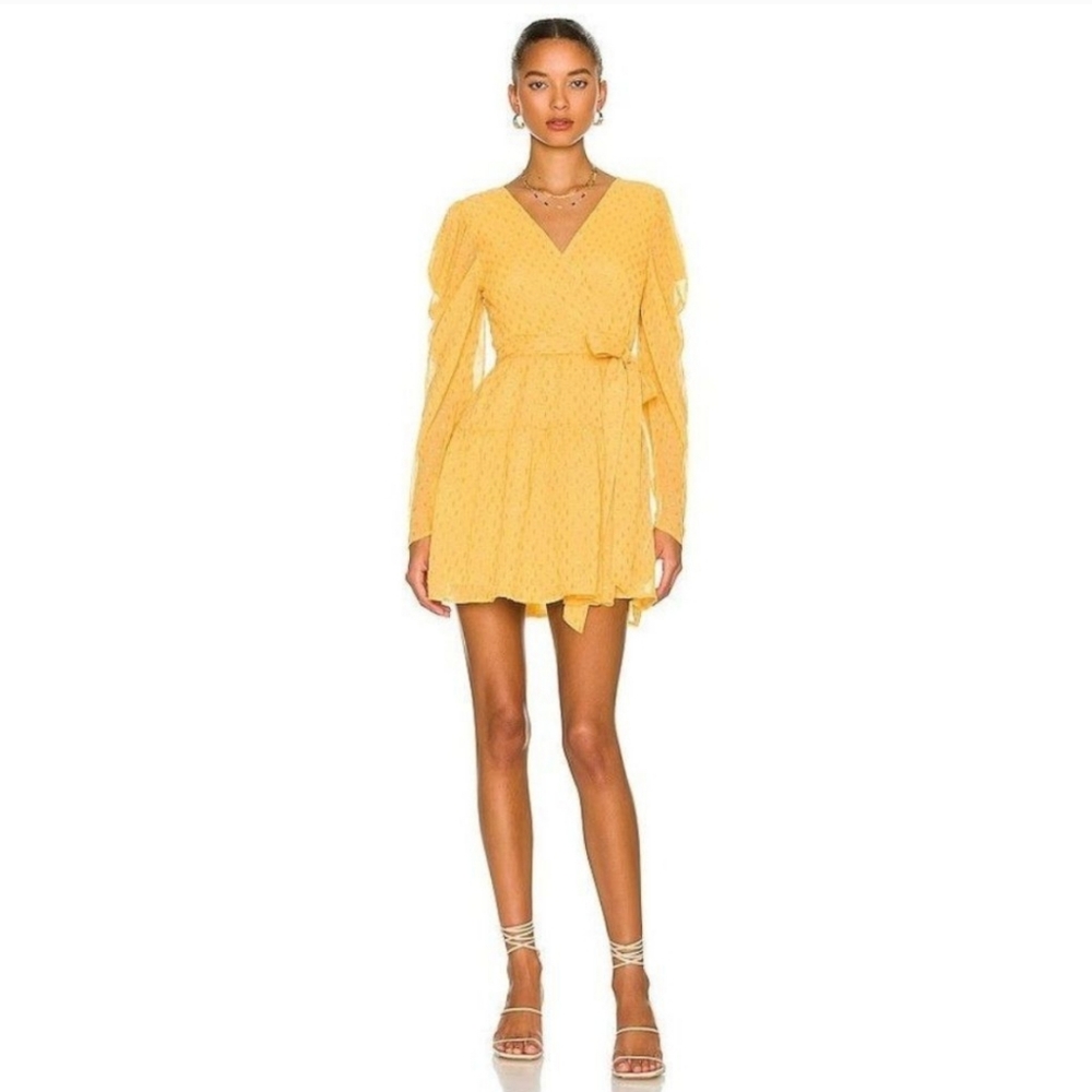 ♡♡ Lovers and Friends Morgan Mini Dress Size Small Golden Yellow
